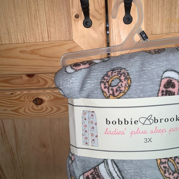 Bobbie Brooks NWT “Coffee & Donuts” fleece plush sleep pants size 3X - Picture 2 of 3